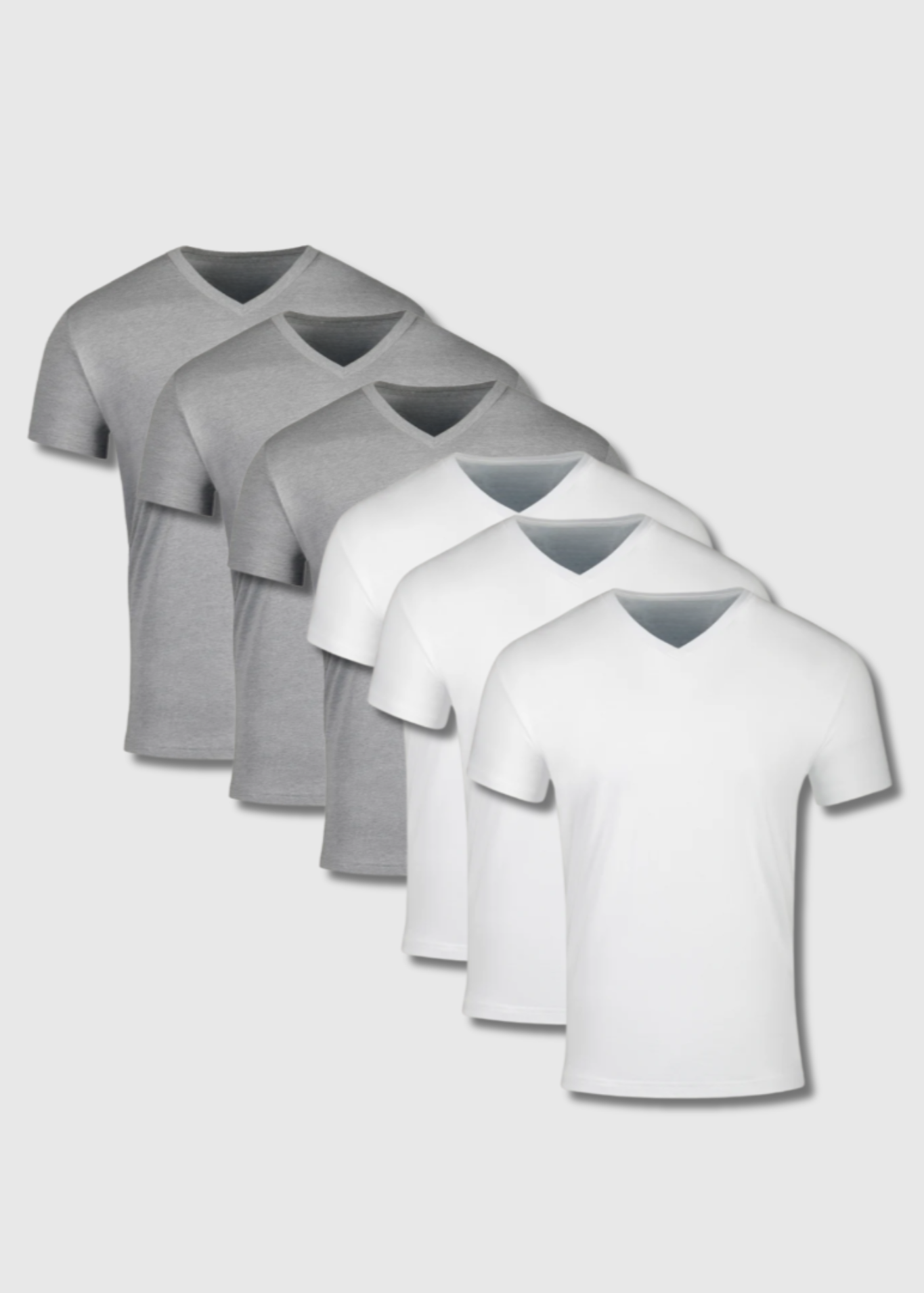 Paquete de 6 camisetas de cuello redondo Basics and Heathers