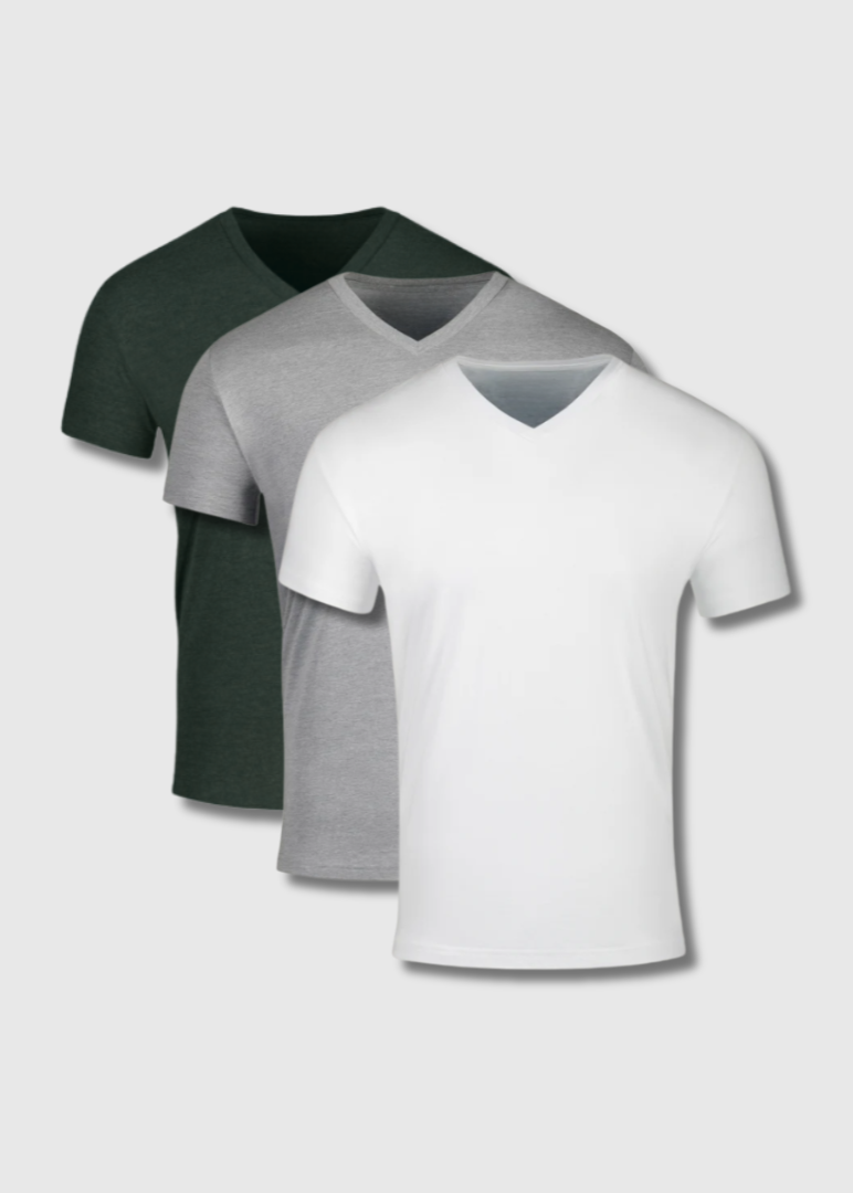 Paquete de 3 camisetas de cuello redondo Basics and Heathers