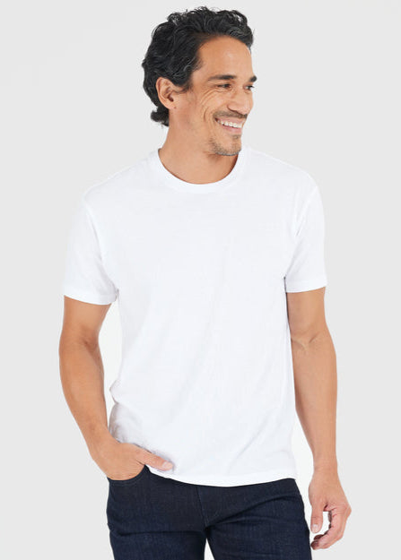 All White Short Sleeve Crew Neck 6-Pack