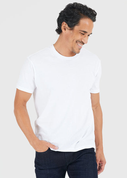 All White Short Sleeve Crew Neck 6-Pack