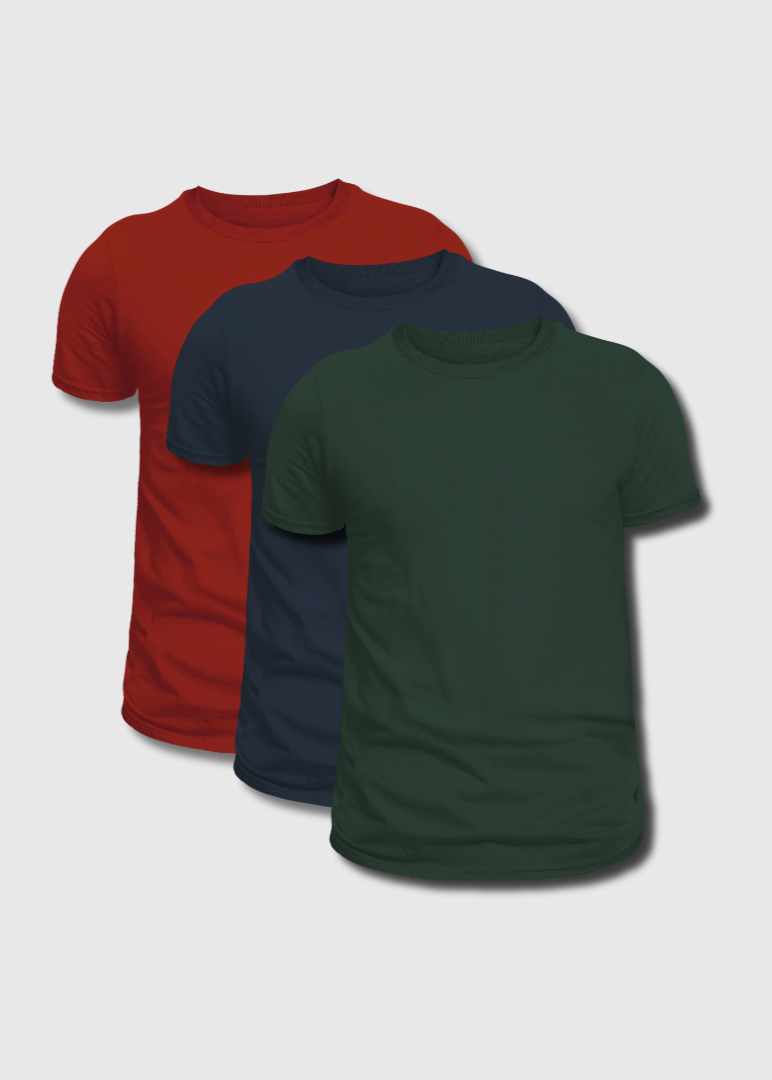 Crew Neck Wardrobe 3 Pack