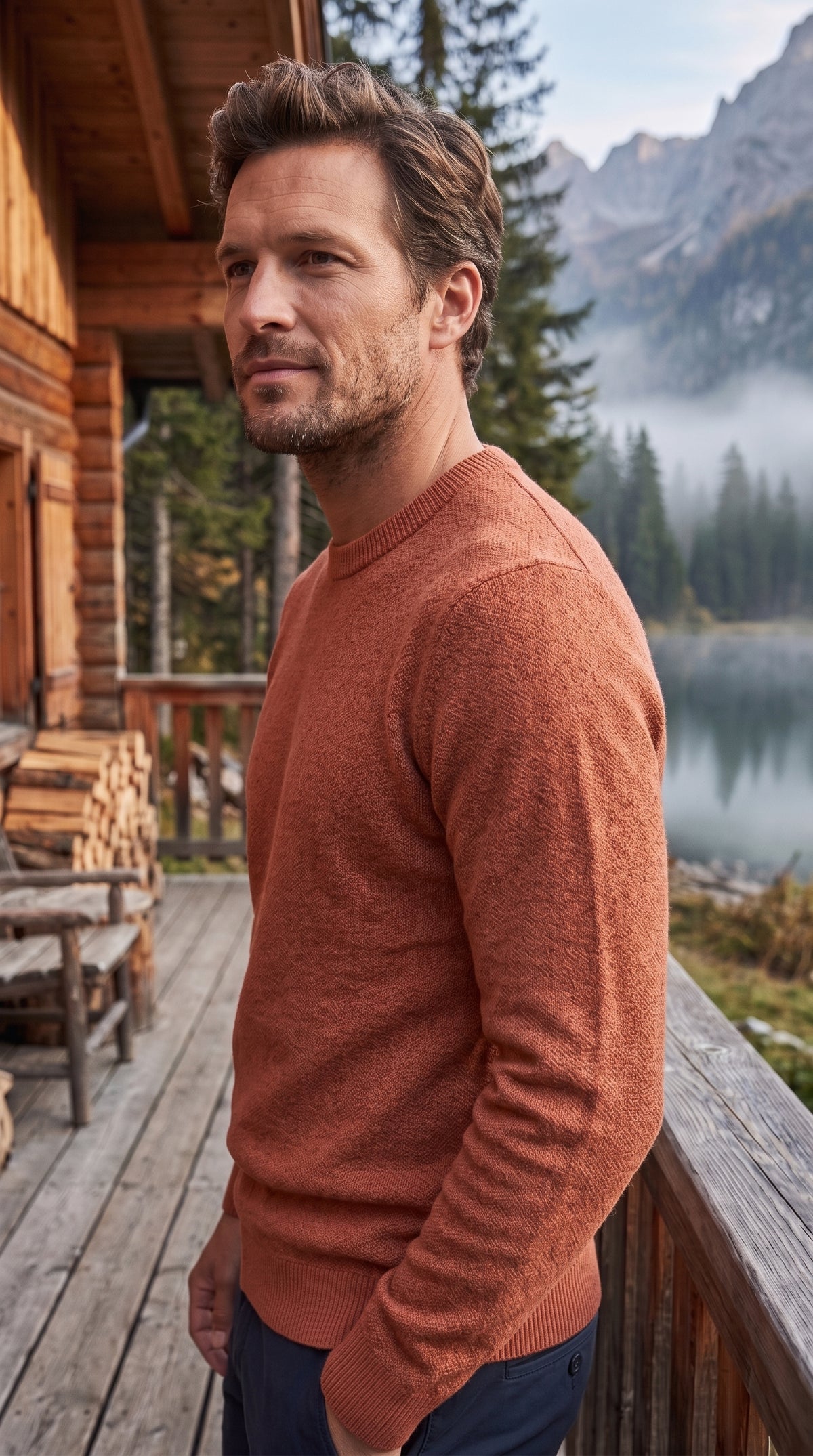 The Essence Cotton Sweater (Orange)