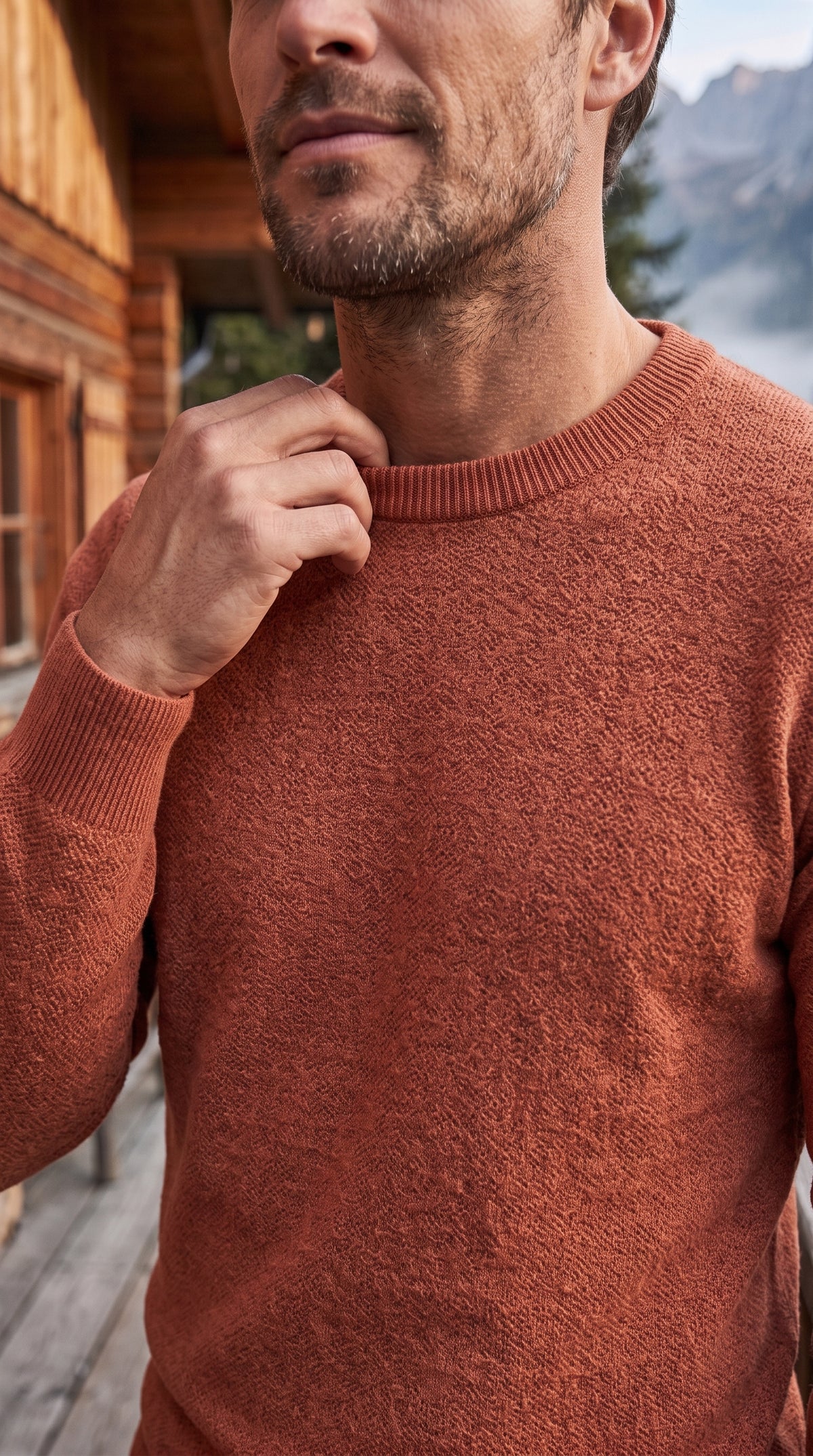 The Essence Cotton Sweater (Orange)
