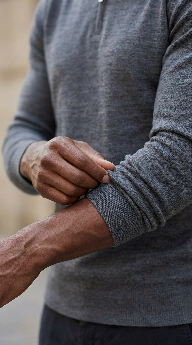 Anthracite Half-Zip Pullover