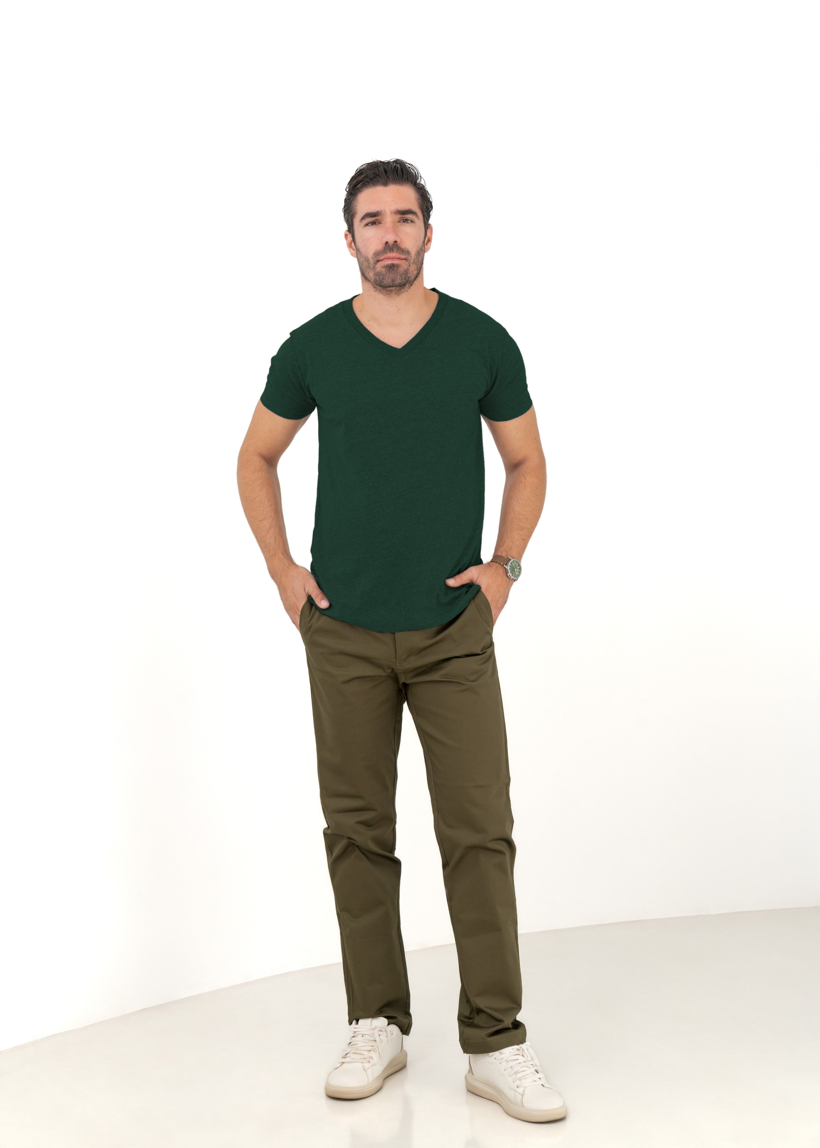 Paquete de 3 camisetas de cuello redondo Basics and Heathers