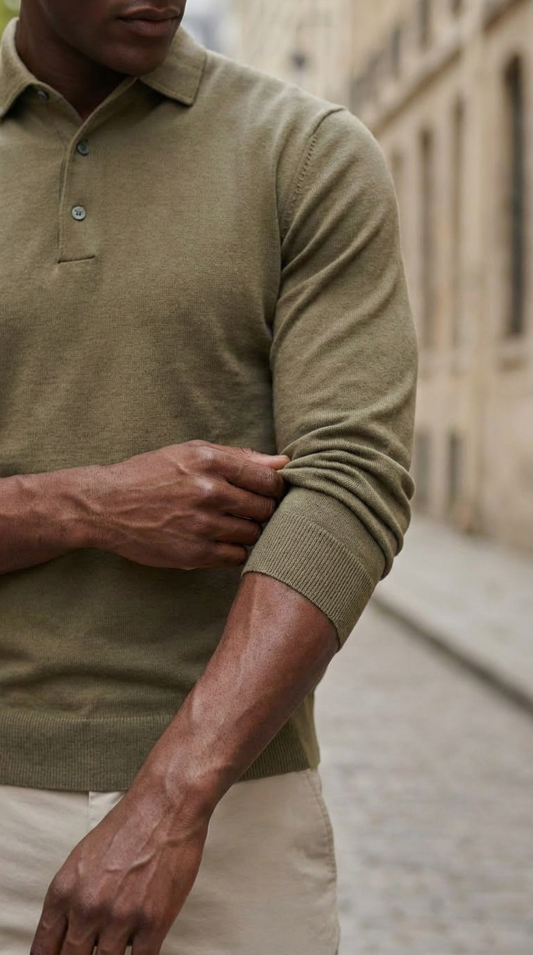 Green luxury basic one piece polo