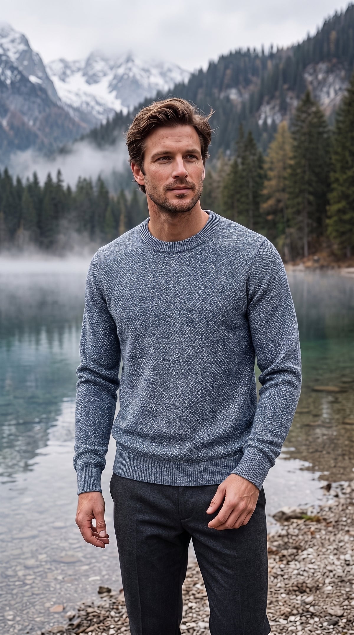 The Essence Knit Sweater (Blue)