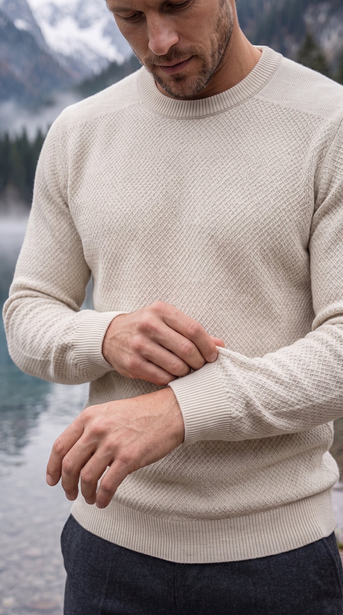 The Essence Knit Sweater (White Wash)