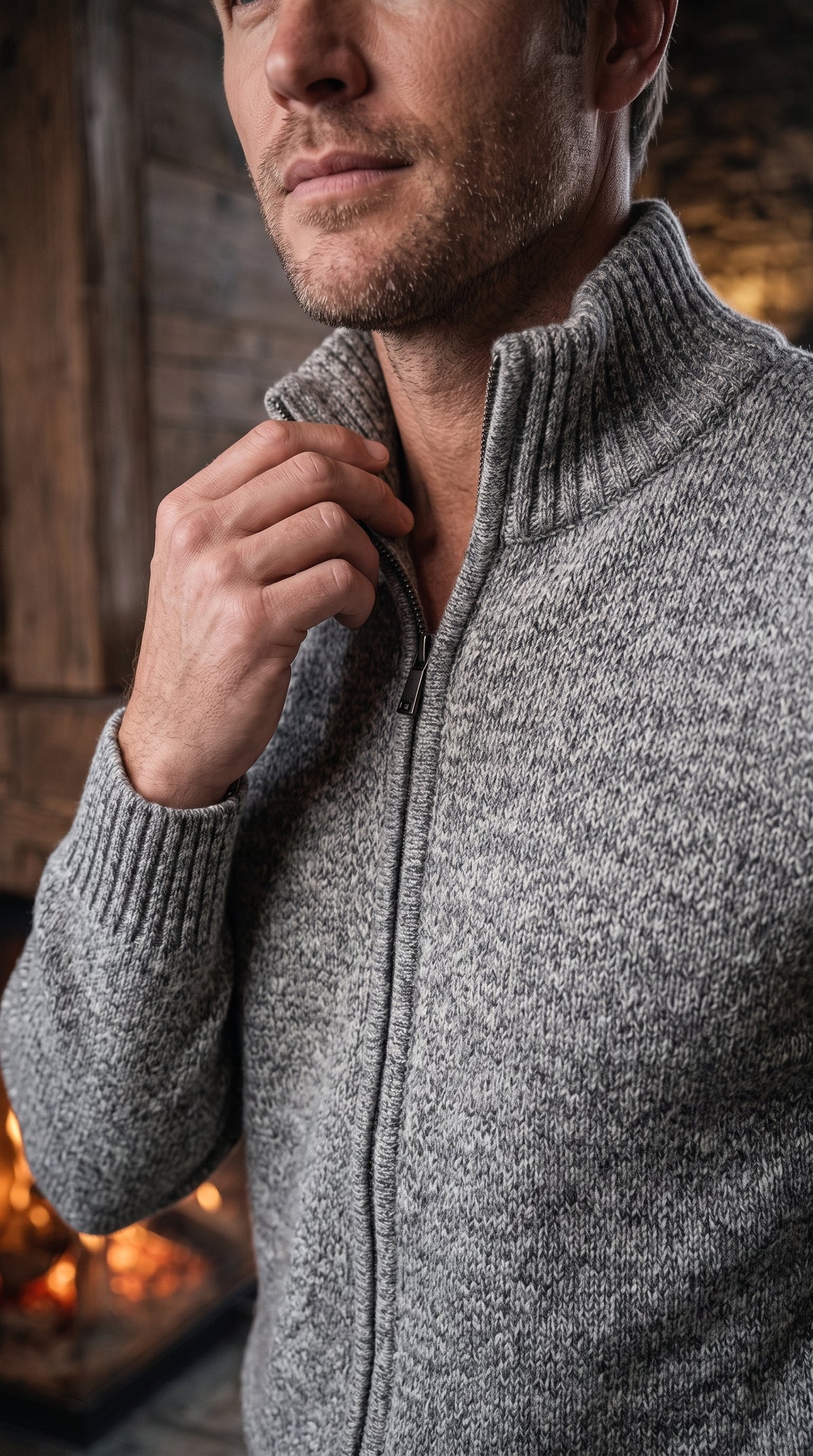 The Essence Knit Sweater with Full Zip
