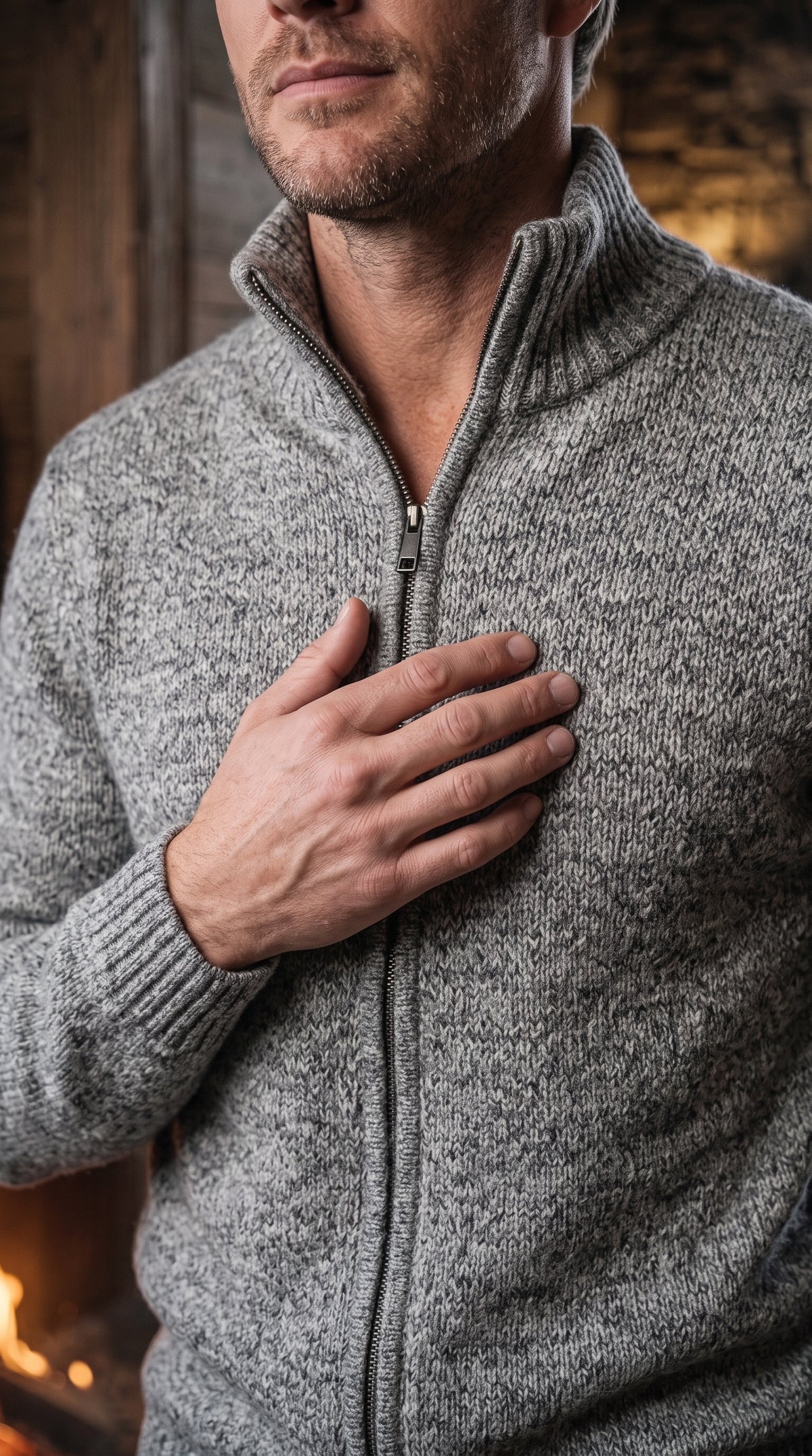 The Essence Knit Sweater with Full Zip