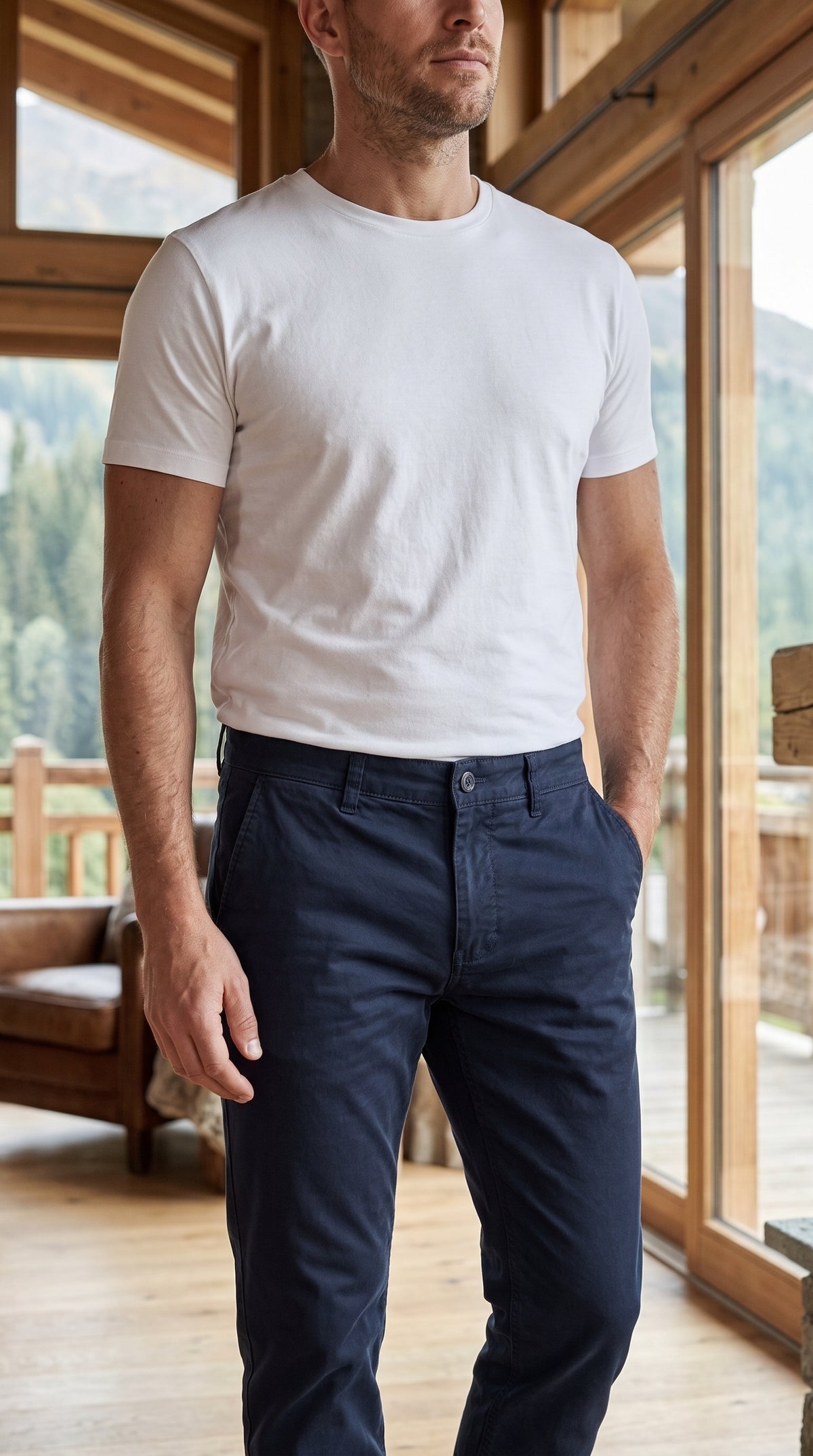The Essence Trouser (Blue-Black)