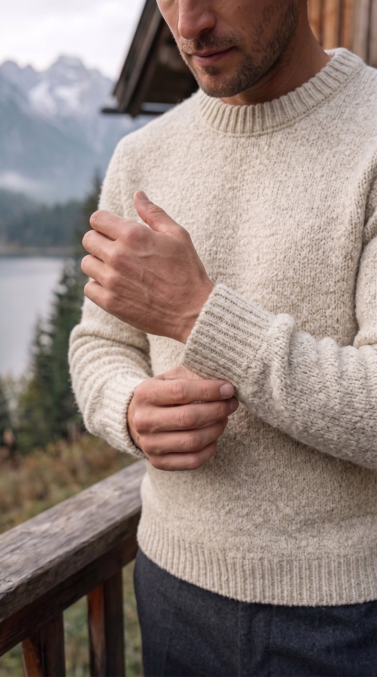 The Essence Sweater (White Wash)