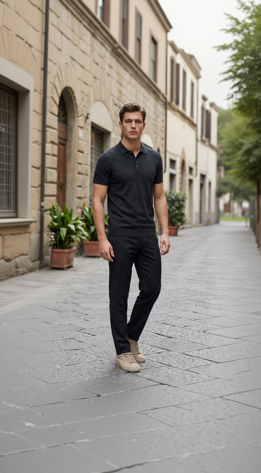 Blackstone The Knitted Polo