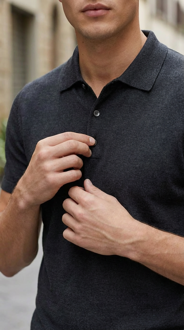 Blackstone The Knitted Polo