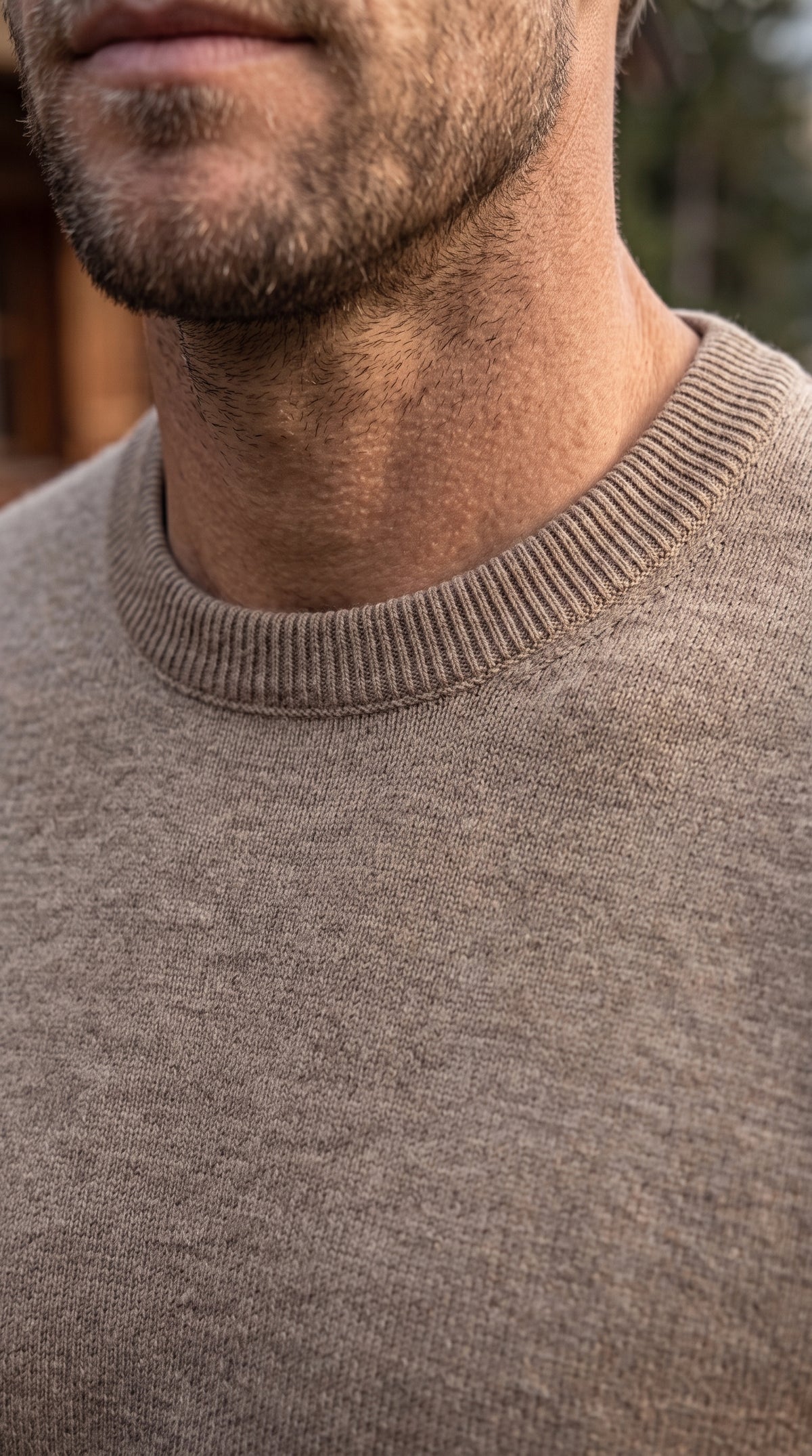 The Essence Cotton Sweater (Taupe)