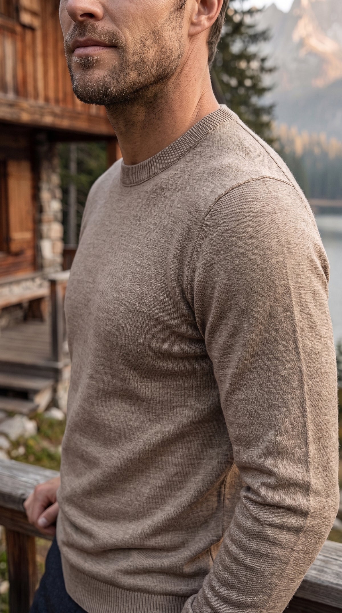 The Essence Cotton Sweater (Taupe)