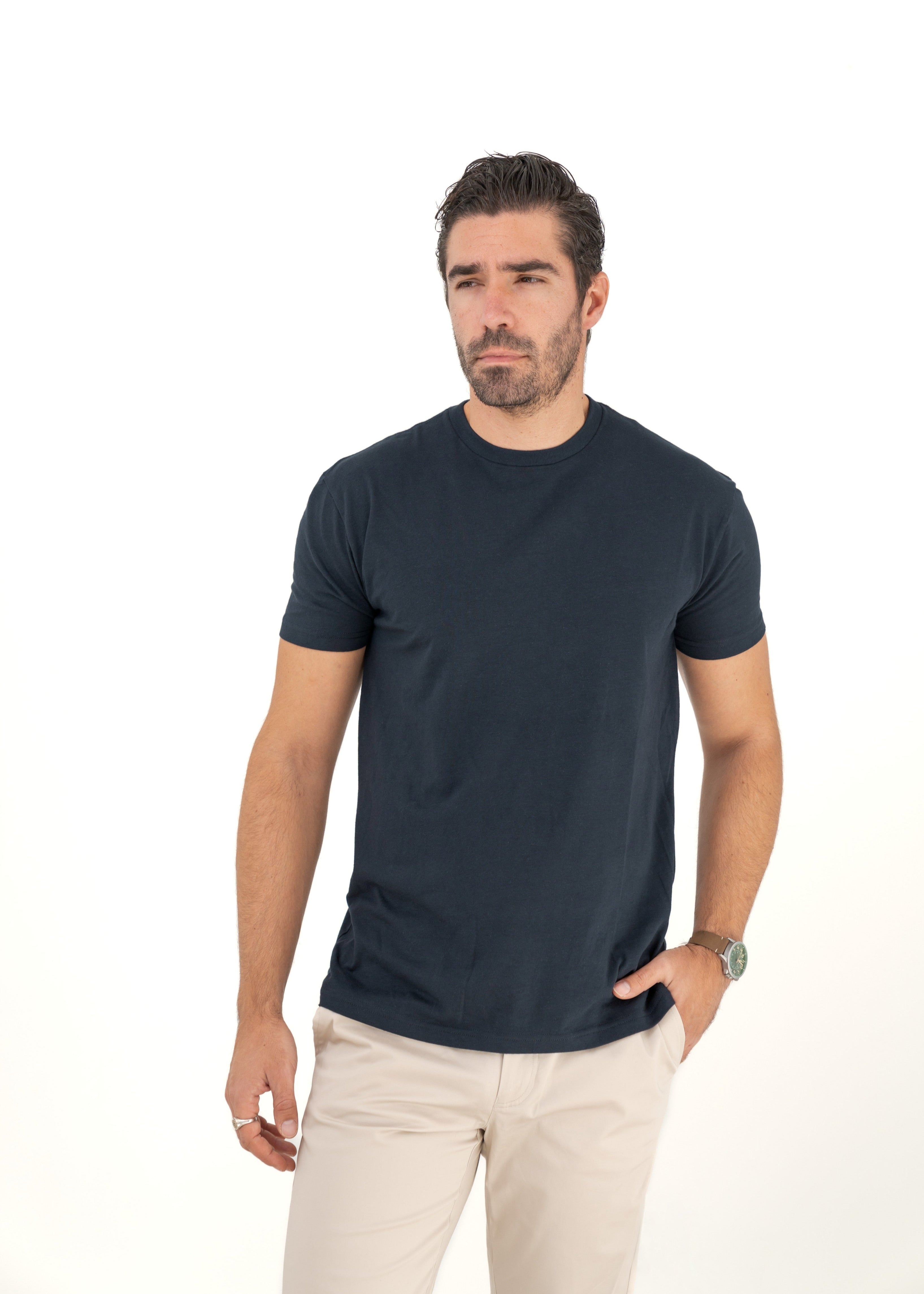 La camiseta de cuello redondo número 1 para todo el día