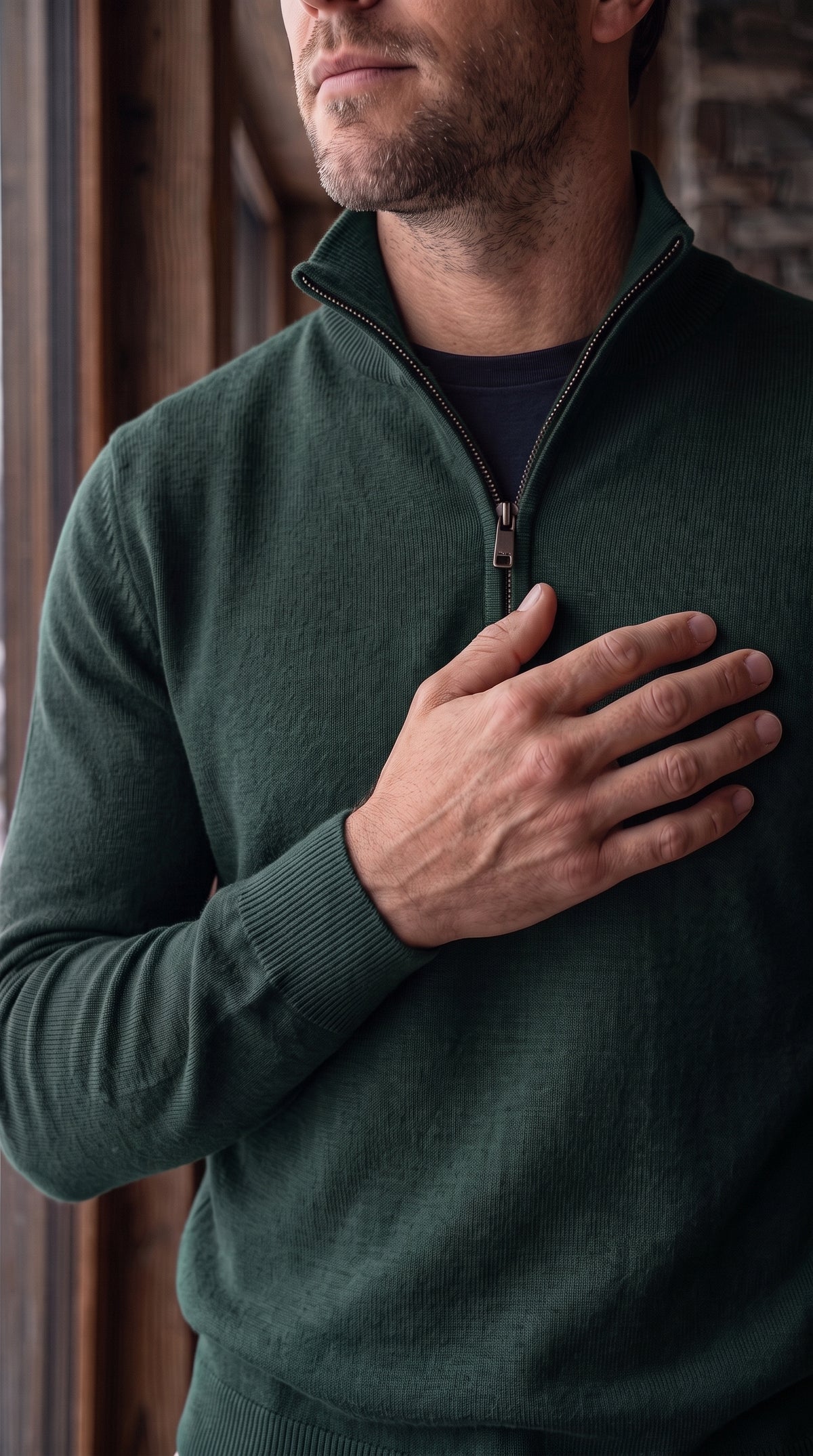 The Essence Cotton Sweater (Green)