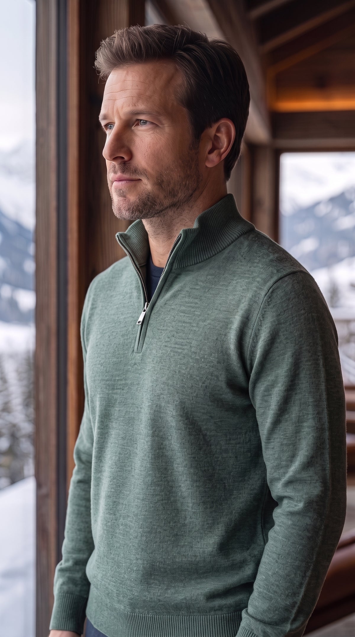 The Essence Cotton Sweater (Green)