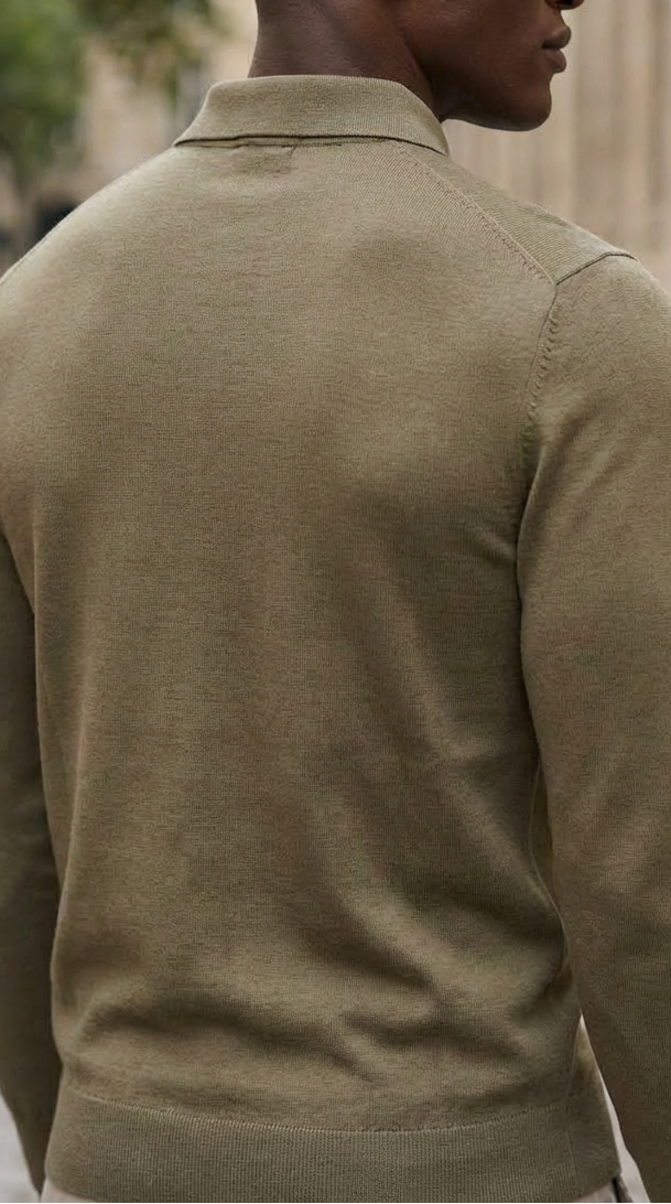 Green luxury basic one piece polo