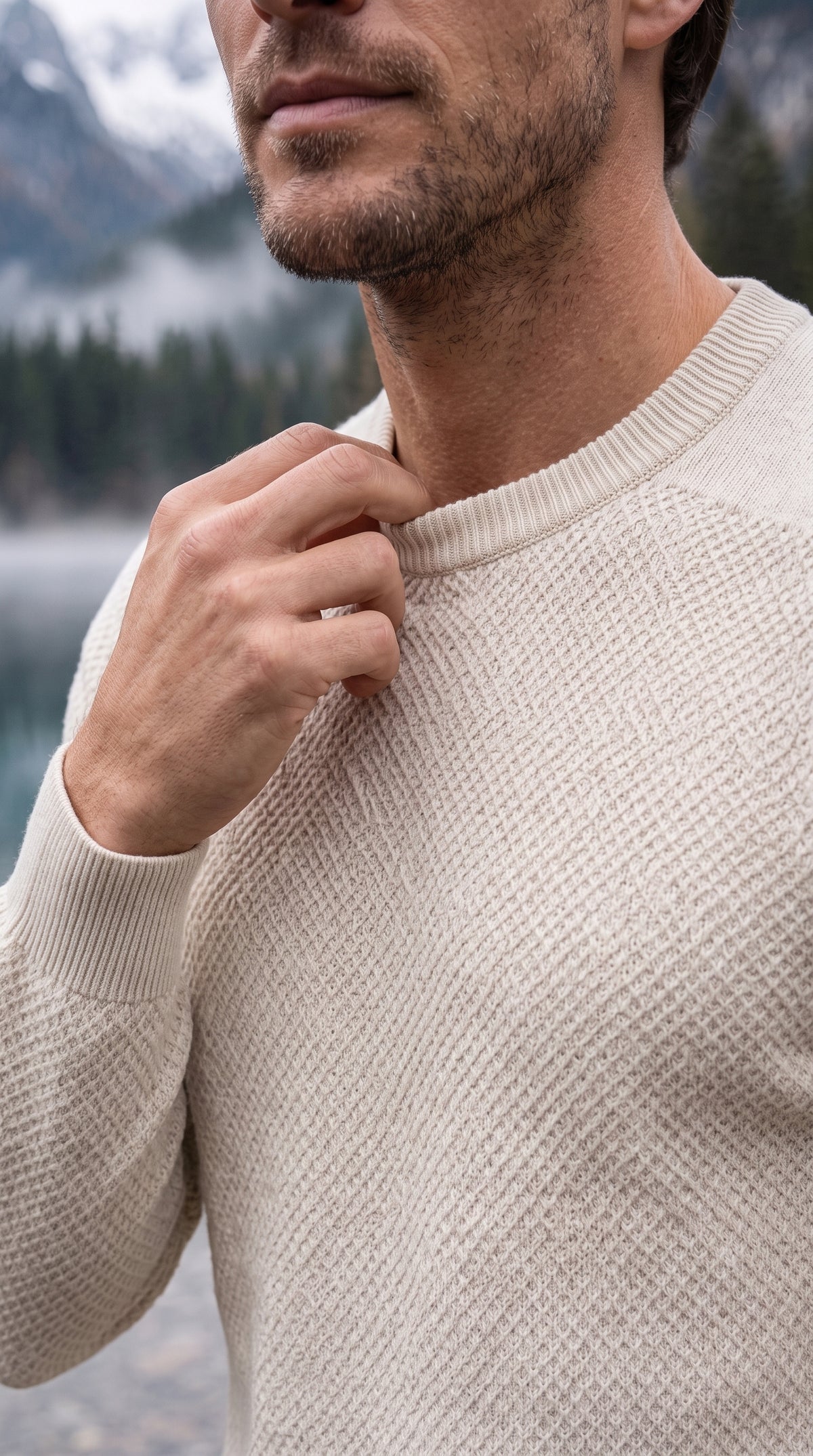 The Essence Knit Sweater (White Wash)