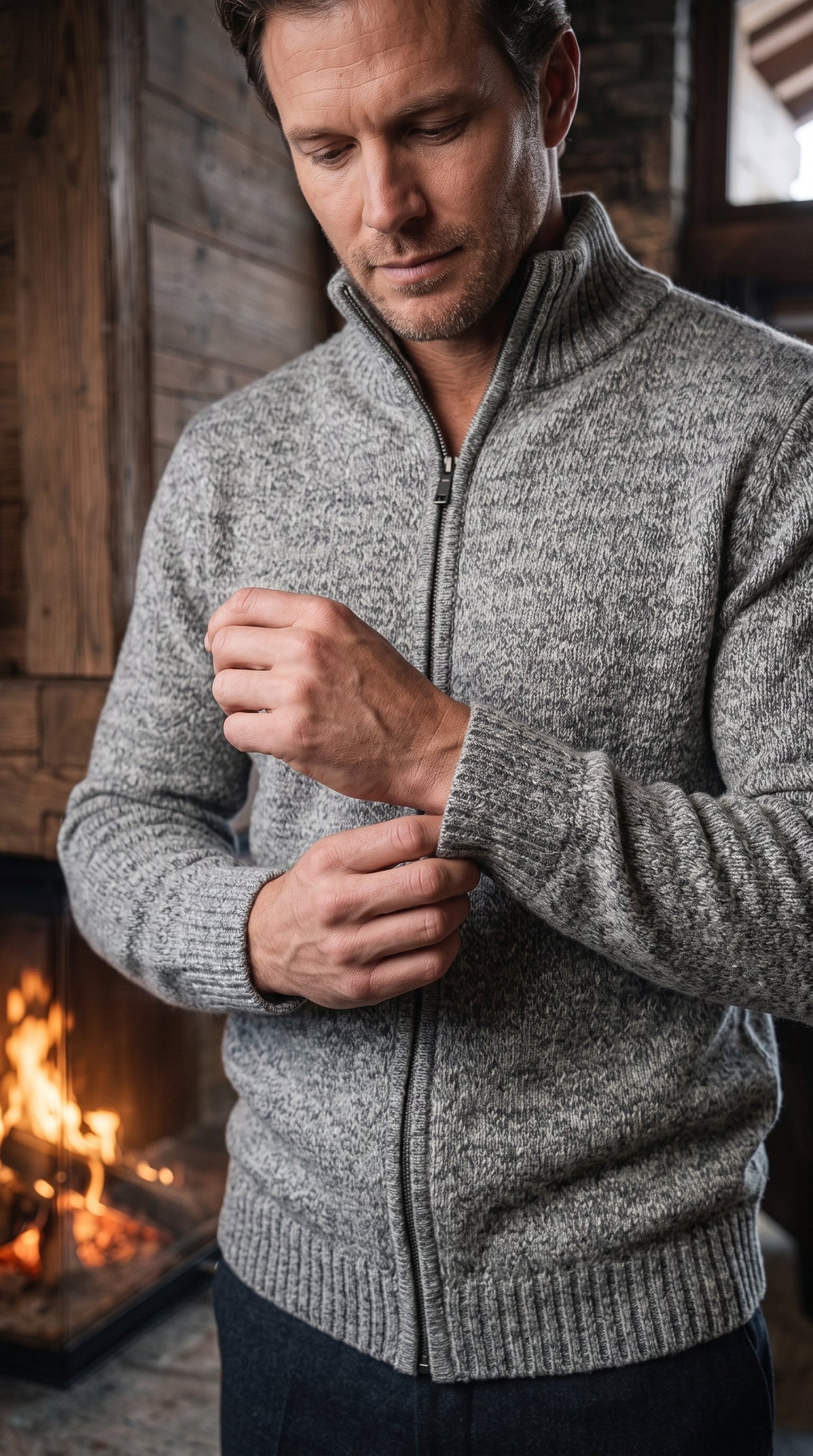 The Essence Knit Sweater with Full Zip