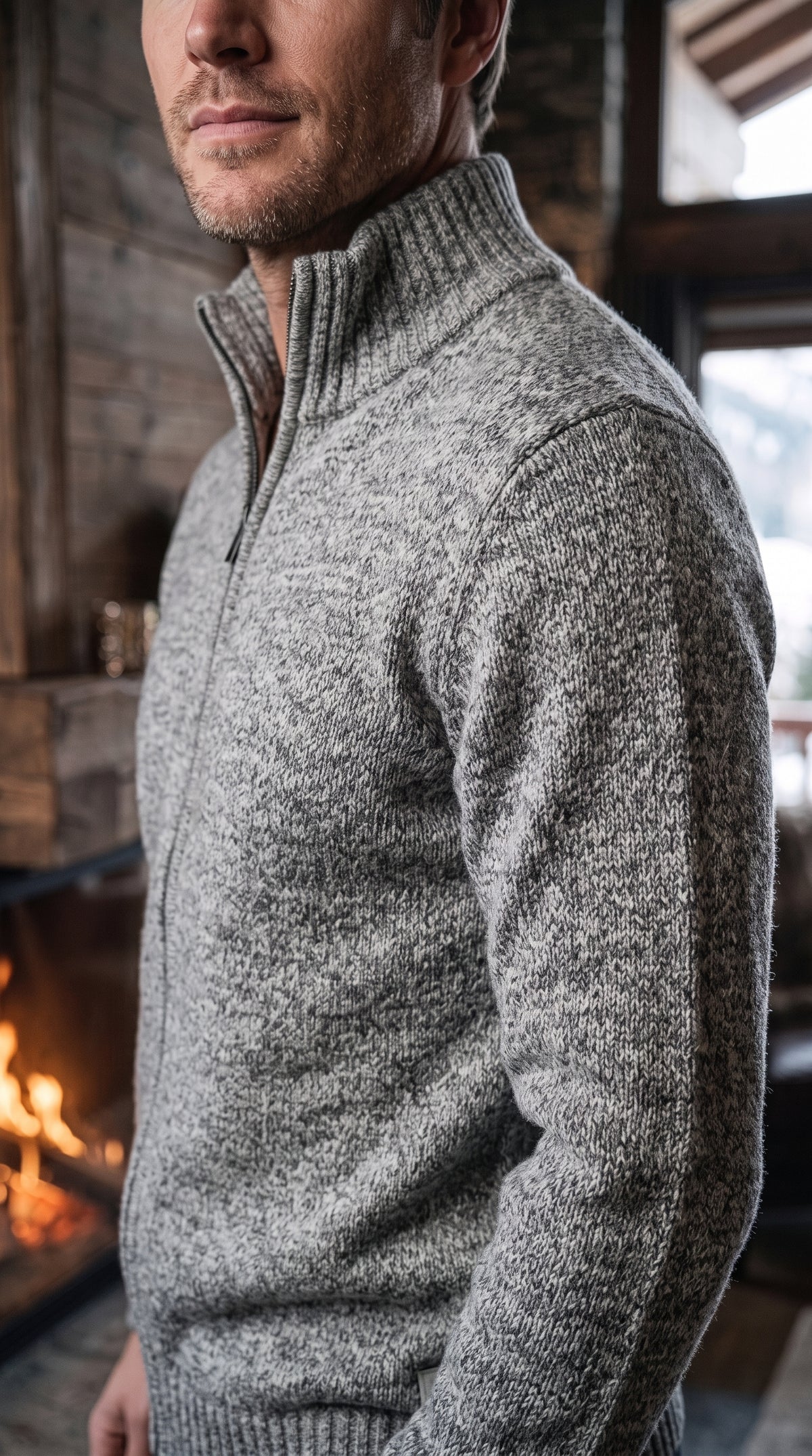 The Essence Knit Sweater with Full Zip