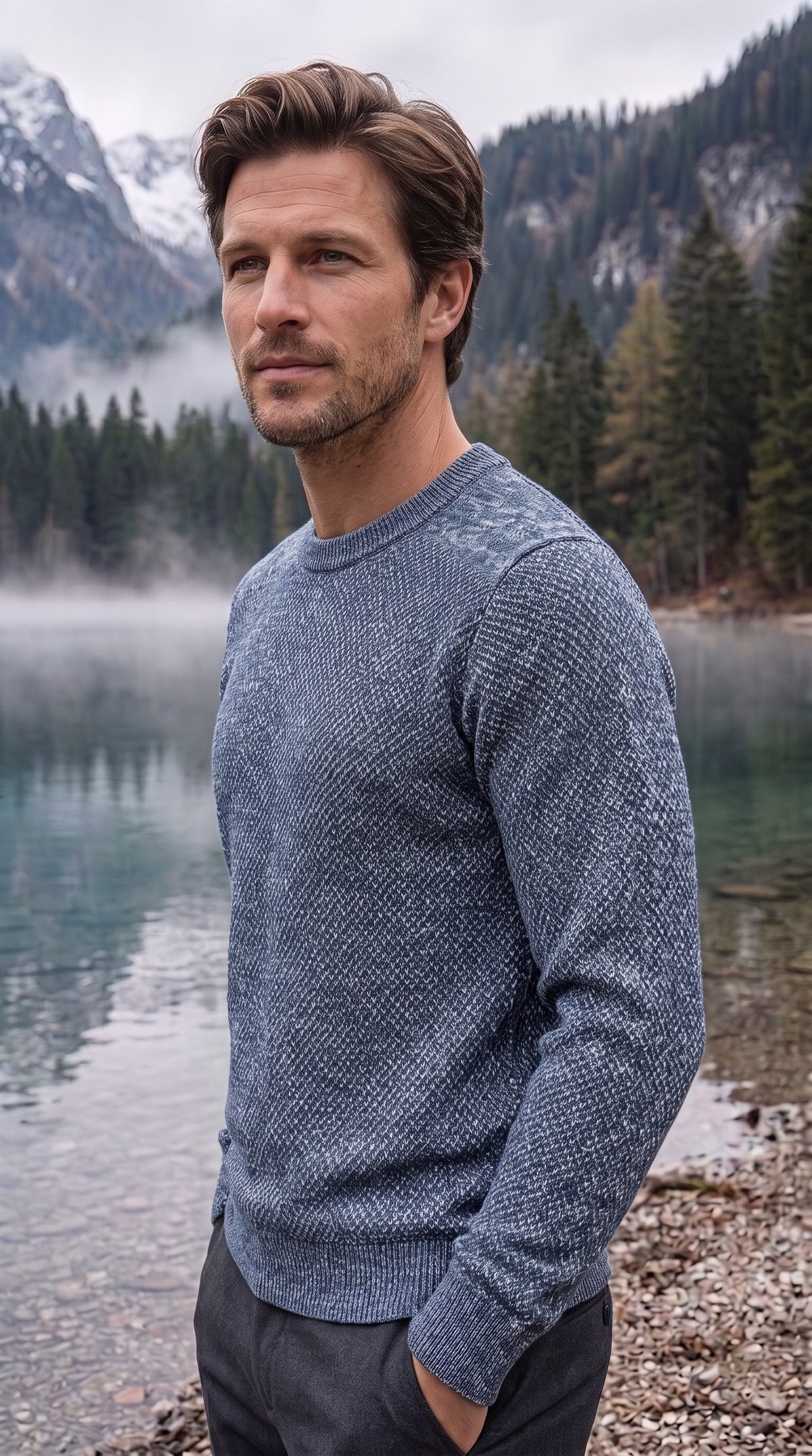 The Essence Knit Sweater (Blue)