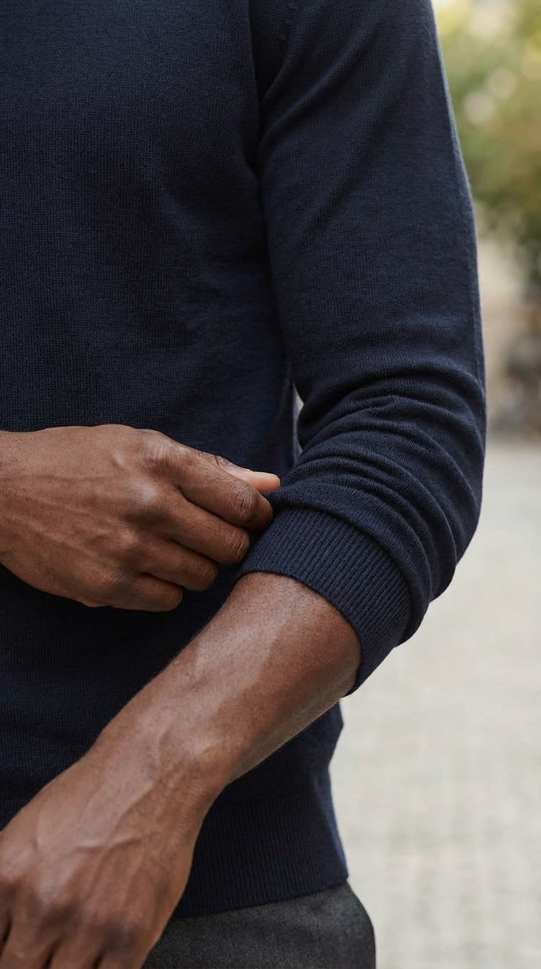 Navy luxury basic one piece polo