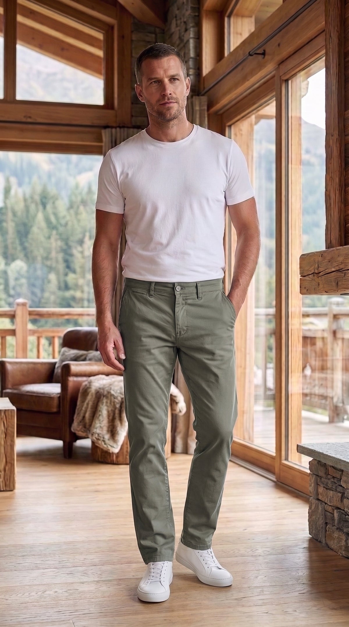 The Essence Trouser (Mid Green)